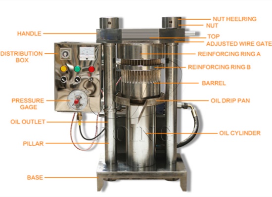 Máquina automática de prensa de aceite hidráulico