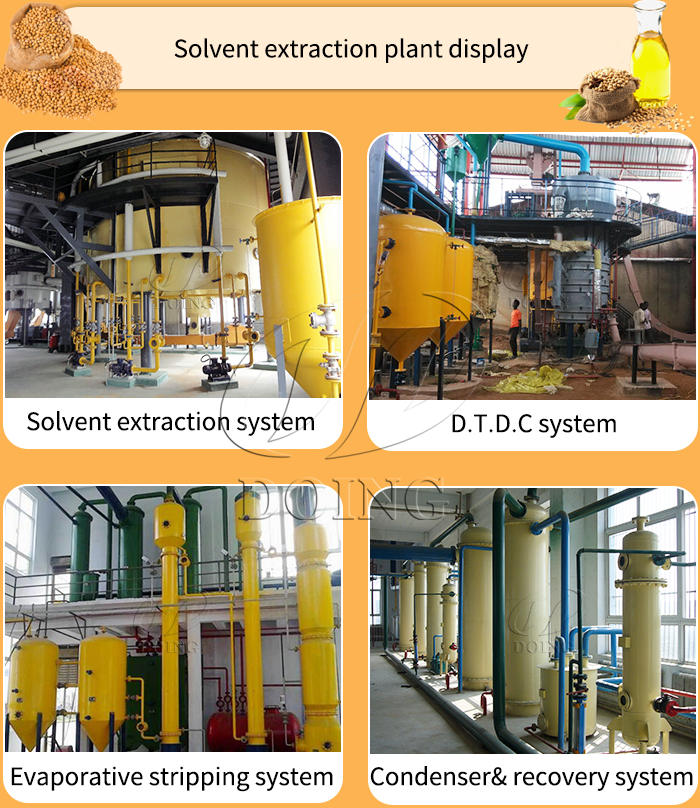 Planta de extracción por solventes de aceite de soja