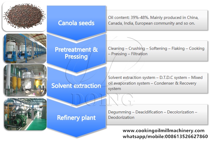 canola oil processing machine